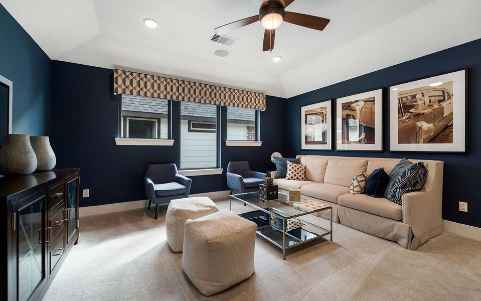Furnished interior view inside a new home in Windrose Green, Angleton (Image 22).