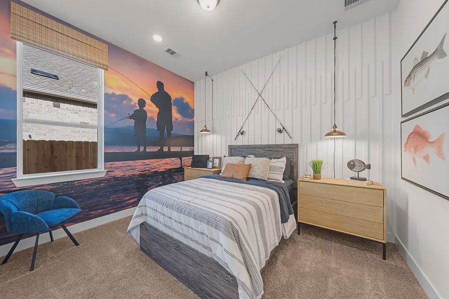 Furnished interior view inside a new home in Blue Heron, Mont Belvieu (Image 9).
