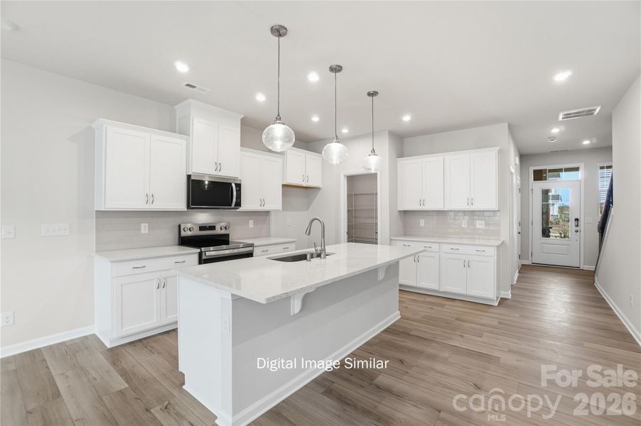Furnished interior view inside a new home in Bailey Run, Charlotte (Image 5).