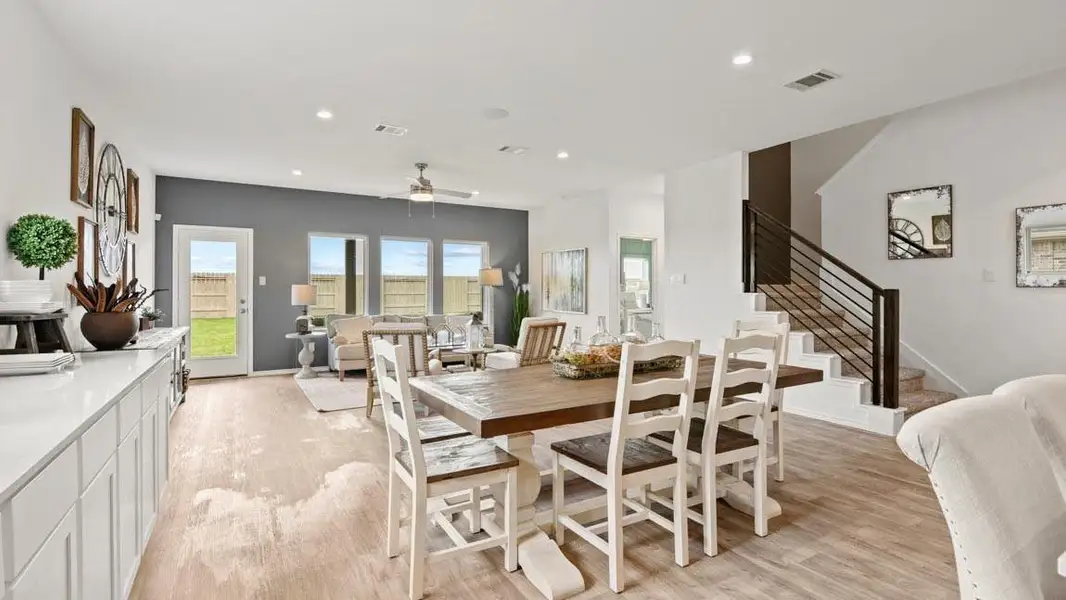 Furnished interior view inside a new home in Porters Mill, New Caney (Image 10). Furnished interior view inside a new home in Porters Mill, New Caney (Image 10).
