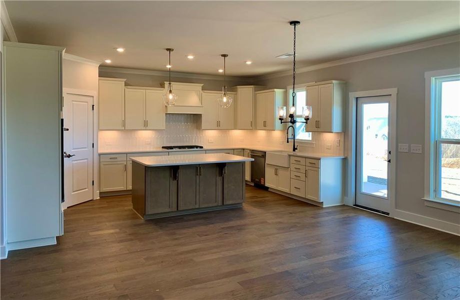 Furnished interior view inside a new home in Reunion, Flowery Branch (Image 4).