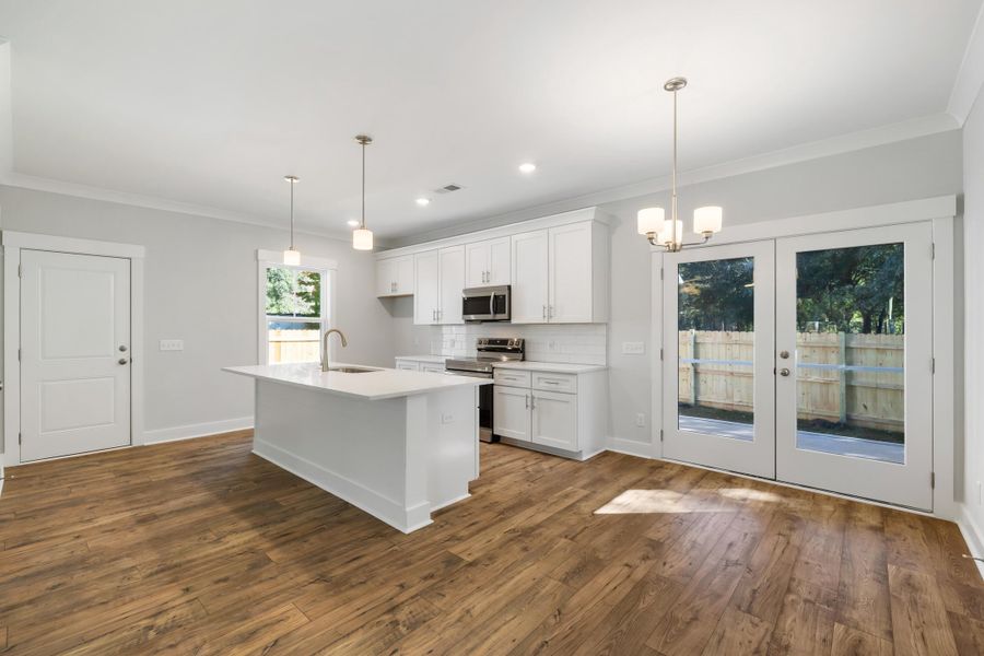 Furnished interior view inside a new home in , Johns Island (Image 11).