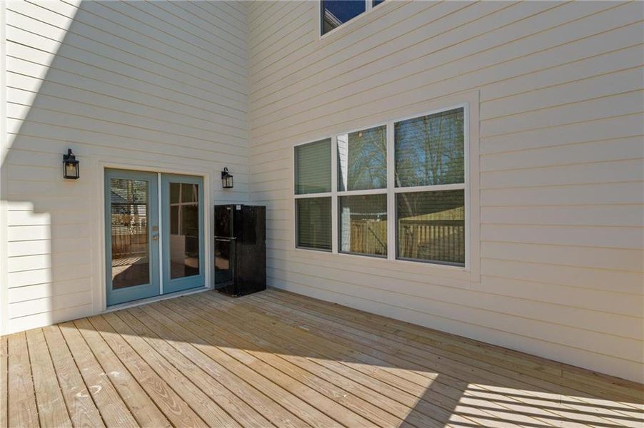 Exterior details and patio area of a home in , Atlanta (Image 29).