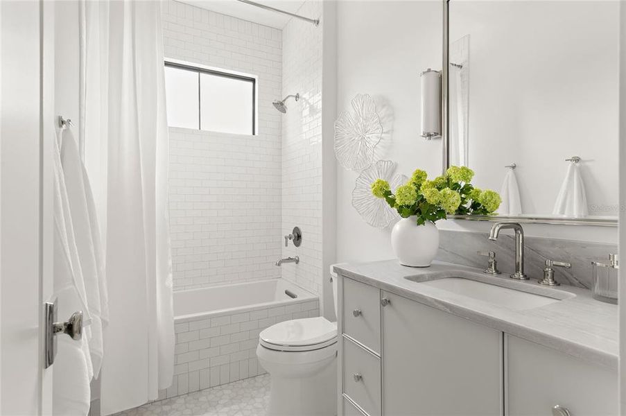 Furnished interior view inside a new home in , Orlando (Image 65).