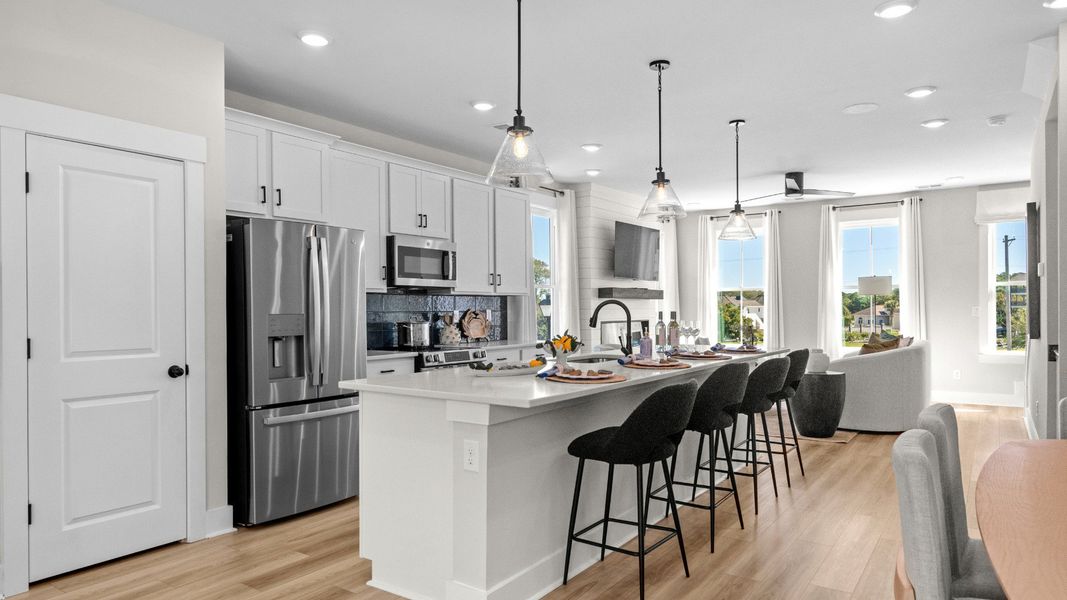 Bright, modern Brookgreen living area at Seabreeze, where comfort meets coastal charm.