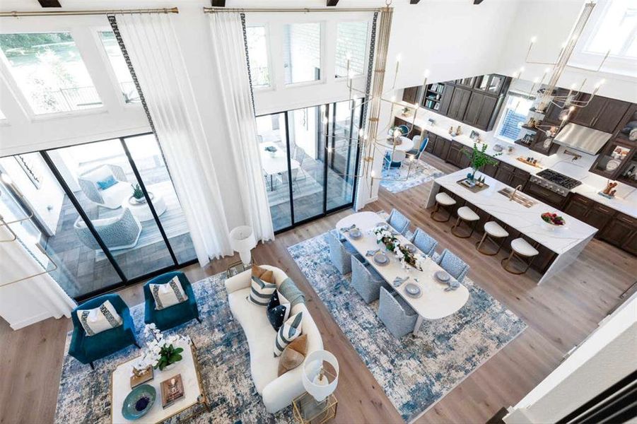 Furnished interior view inside a new home in Estates at Bristol Valley, Heath (Image 5).