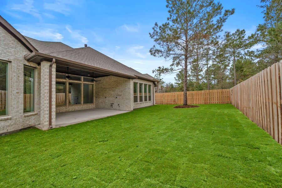 Exterior details and patio area of a home in COLTON, Montgomery (Image 23).