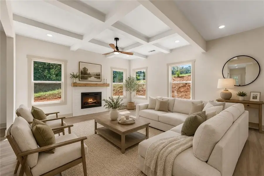 Furnished interior view inside a new home in , Clarkesville (Image 9). Furnished interior view inside a new home in , Clarkesville (Image 9).