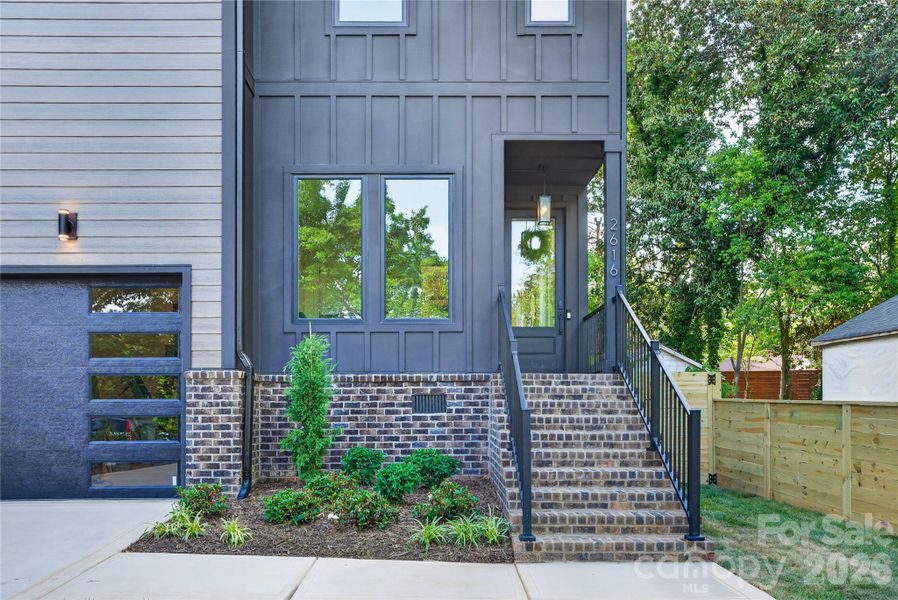 Exterior details and patio area of a home in , Charlotte (Image 28).