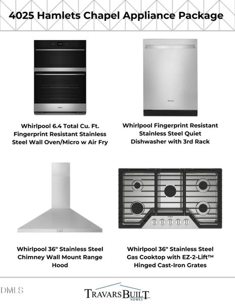 Hamlets Chapel Appliance Package Hamlets Chapel Appliance Package