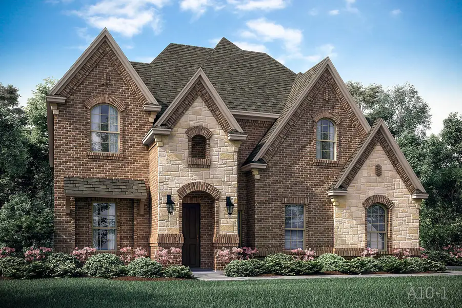 Representative exterior photo of a completed home built from the Sacramento by John Houston Homes in Serenity Estates - 1 Acre Lots, Lorena, TX (Image 4).