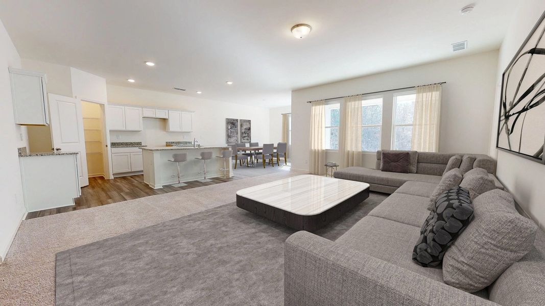 Representative furnished interior of a home built from the Pandora by Starlight Homes in Vista Walk, Dade City (Image 3).