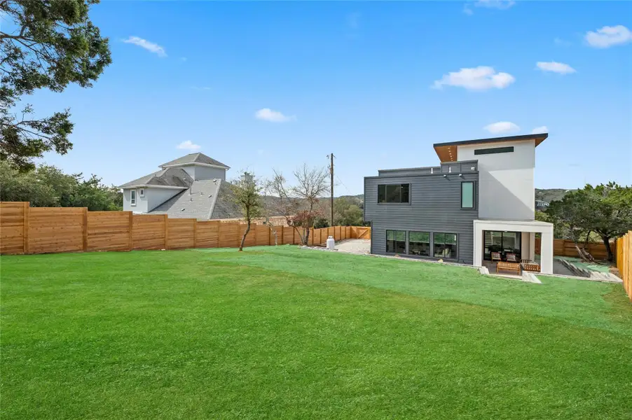 Exterior details and patio area of a home in , Leander (Image 2). Exterior details and patio area of a home in , Leander (Image 2).