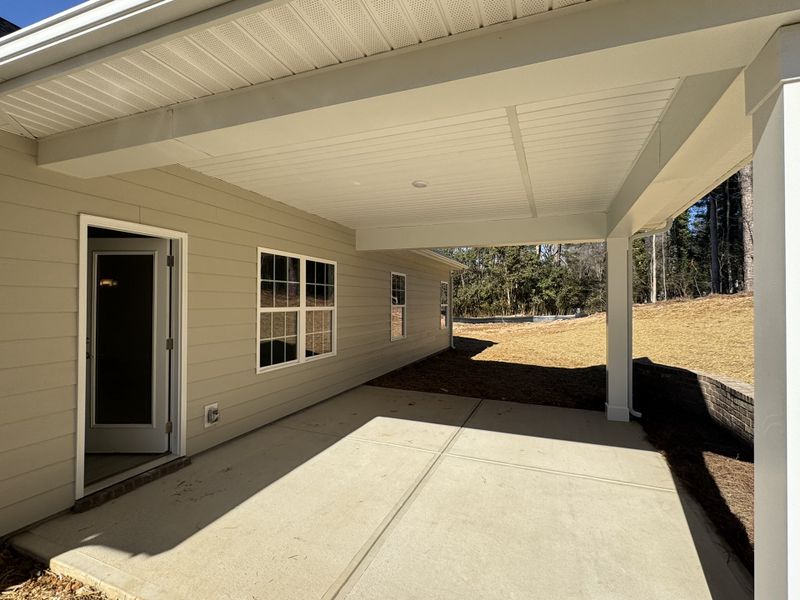 Exterior details and patio area of a home in Crystal Village, Albemarle (Image 18).