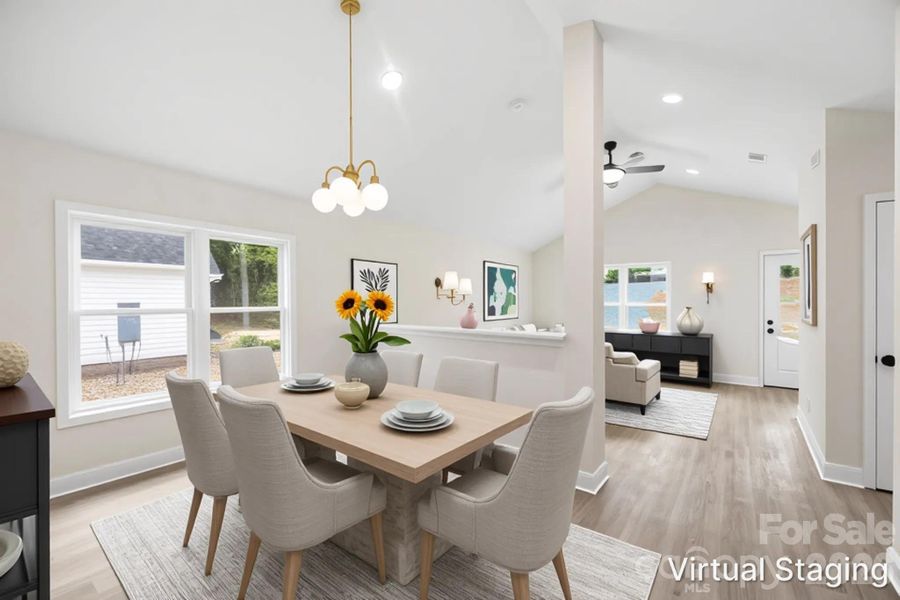 Furnished interior view inside a new home in , Albemarle (Image 8).
