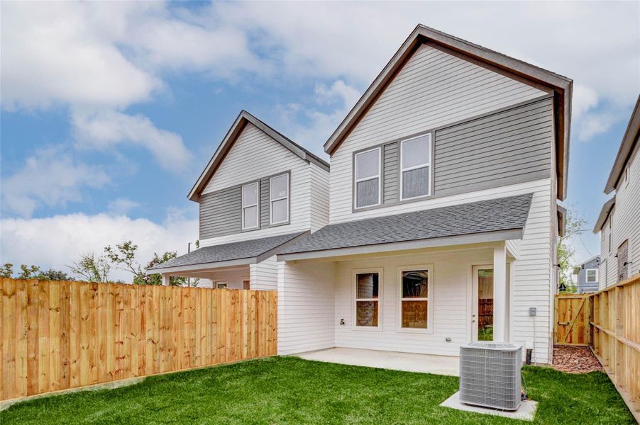 Exterior details and patio area of a home in , Houston (Image 3). Exterior details and patio area of a home in , Houston (Image 3).
