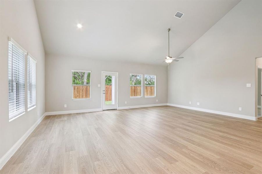 Spacious, unfurnished interior of a new home in Parks at Foster Crossing - Premier Series, Anna (Image 19). Spacious, unfurnished interior of a new home in Parks at Foster Crossing - Premier Series, Anna (Image 19).