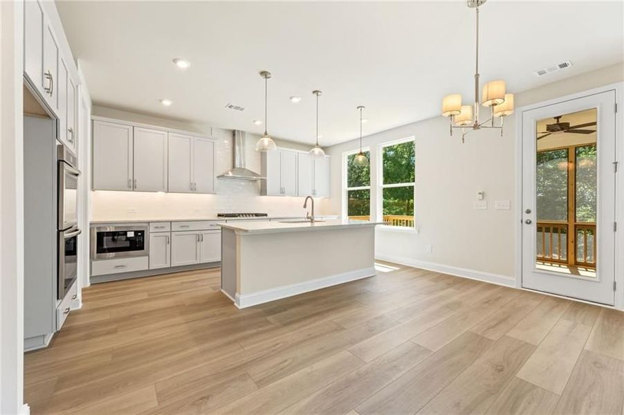 Furnished interior view inside a new home in Melody Lakeside Estates, Buford (Image 62).