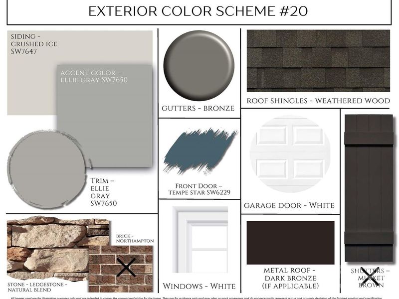 Sample of building materials used in homes in Enclave at Belmont, Belmont (Image 9).