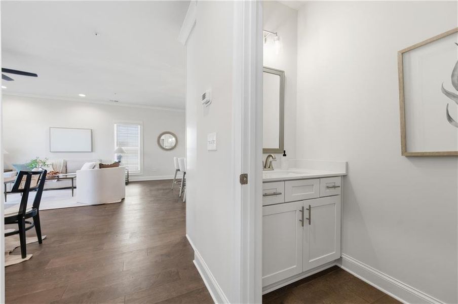 Furnished interior view inside a new home in , Marietta (Image 16).