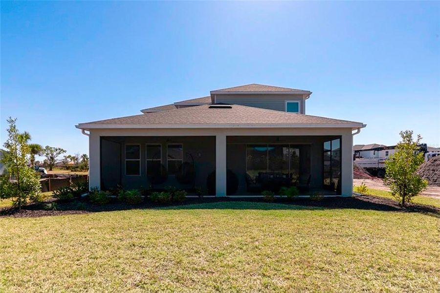 Exterior details and patio area of a home in Skye Ranch Community Group Page, Sarasota (Image 26).