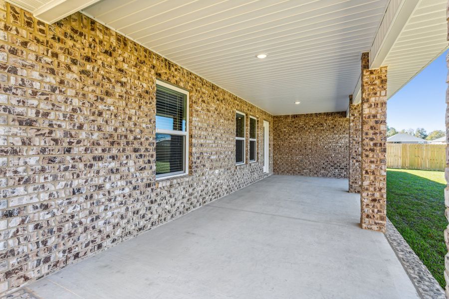 Representative exterior details of a home built from the The Sapphire by Herbst Homes in Prosperity Point, Milton (Image 46).