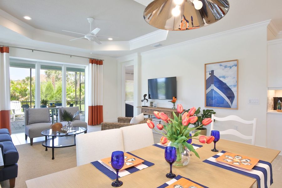 Representative furnished interior of a home built from the Sandcastle 2 by Neal Communities in Boca Royale Golf & Country Club at Wellen Park, Englewood (Image 11).