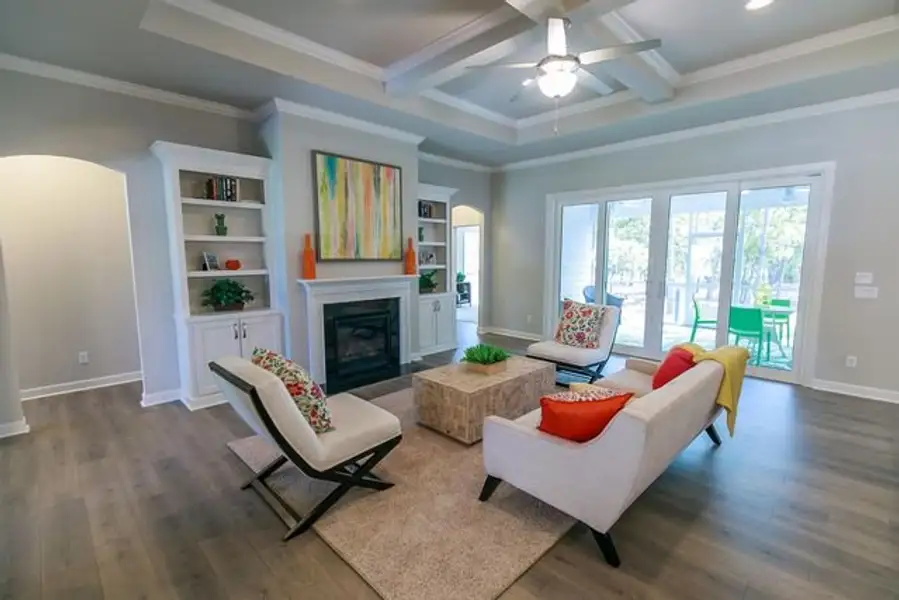 Representative furnished interior of a home built from the Langley by True Homes in Edgewater - Cottage Greens, Lancaster (Image 5).