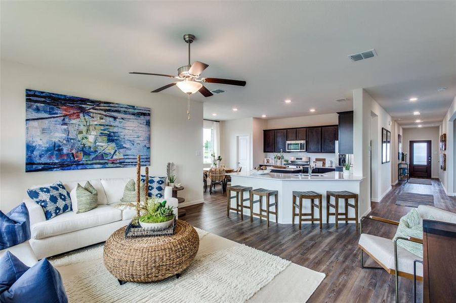 Furnished interior view inside a new home in Azle Grove, Azle (Image 11). Furnished interior view inside a new home in Azle Grove, Azle (Image 11).
