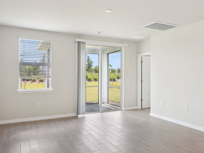 Great room in the Ibis floorplan at 44518 Cable Creek Dr