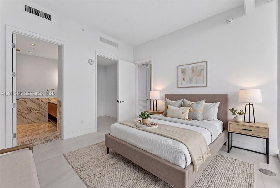 Furnished interior view inside a new home in , Miami (Image 5).