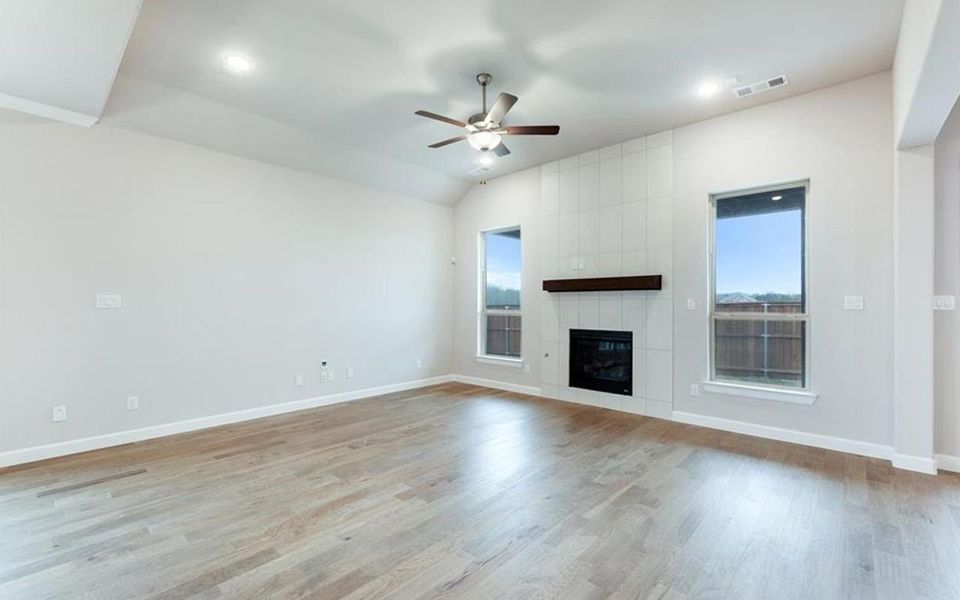 Representative unfurnished interior of a home built from the Santa Barbara by CastleRock Communities in Solterra, Mesquite (Image 22).