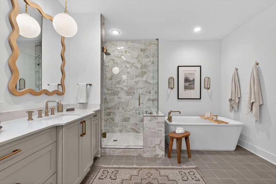 Representative furnished interior of a home built from the Laguna Sur by Classica Homes in Enclave at McKee, Charlotte (Image 58).