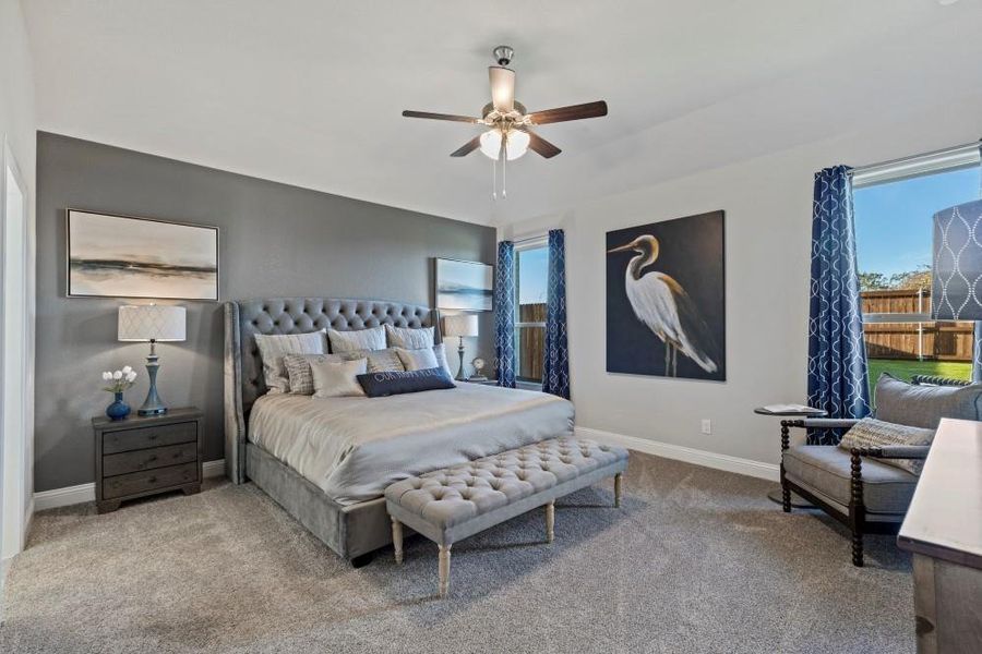 Furnished interior view inside a new home in Lakeview Pointe, Grand Prairie (Image 10).