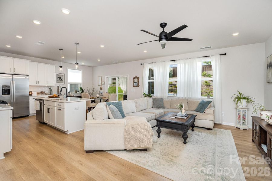 Furnished interior view inside a new home in Village at North Reach, Charlotte (Image 9).