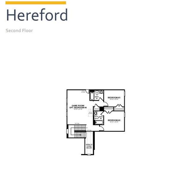 2D floor plan layout of this home in Cedar Brook, Leander, TX (Image 3).
