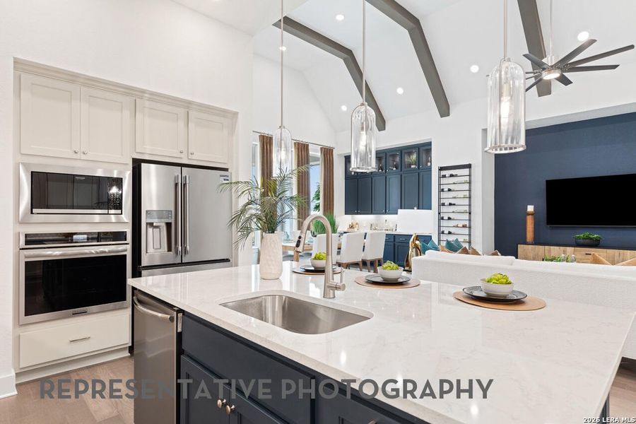 Furnished interior view inside a new home in The Ranches at Creekside, Boerne (Image 34).