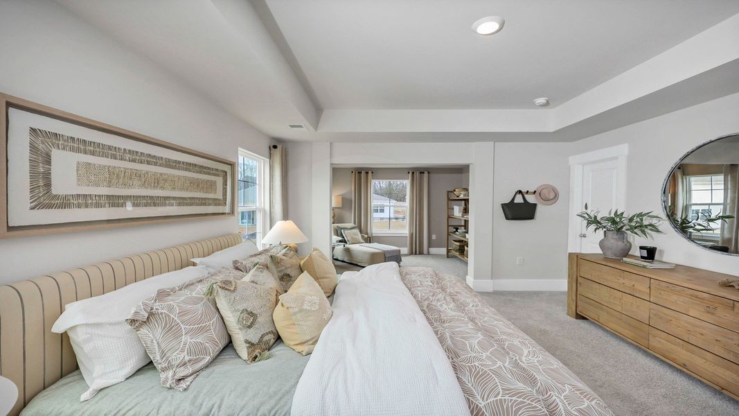 Representative furnished interior of a home built from the Harbor Oak by D.R. Horton in Lake Tide Summit, Chapin (Image 39).