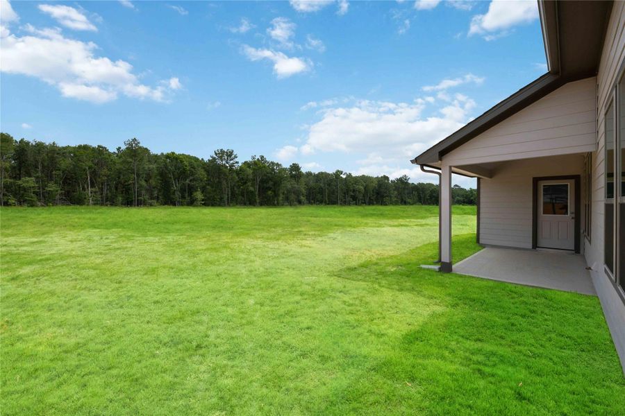 This home sits on an acreage homesite with plenty of space to create your dream outdoor oasis.