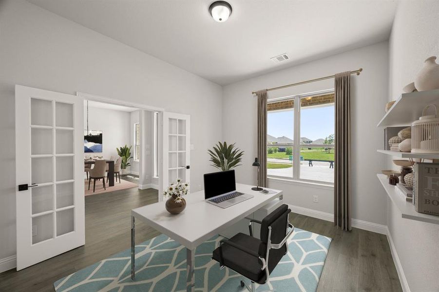 Furnished interior view inside a new home in Kentsdale Farms, DeSoto (Image 7).