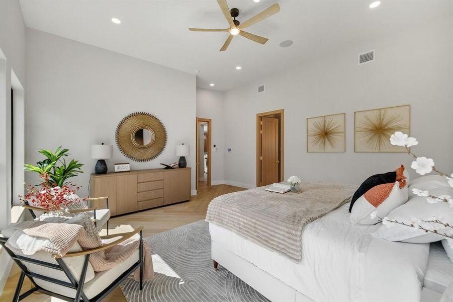 Furnished interior view inside a new home in , Dallas (Image 17).