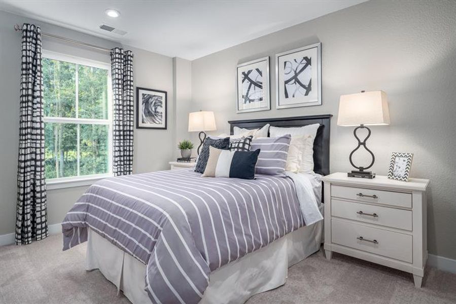 Furnished interior view inside a new home in Griffin Farm Townes, Pittsboro (Image 12).
