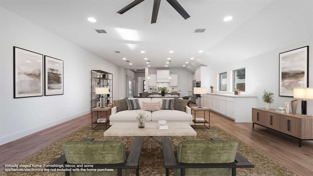 Furnished interior view inside a new home in Myrtle Creek 60', Waxahachie (Image 11).