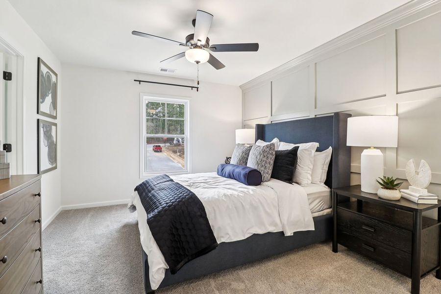 Furnished interior view inside a new home in Victorywoods Village Townhomes, Columbia (Image 13). Furnished interior view inside a new home in Victorywoods Village Townhomes, Columbia (Image 13).
