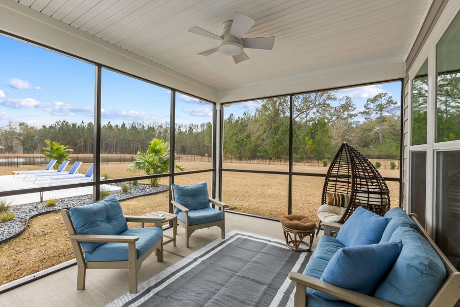 Exterior details and patio area of a home in , Johns Island (Image 4).