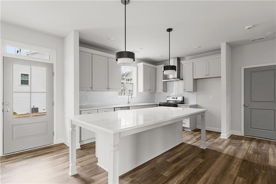 Furnished interior view inside a new home in Parkside, Clarkston (Image 5). Furnished interior view inside a new home in Parkside, Clarkston (Image 5).