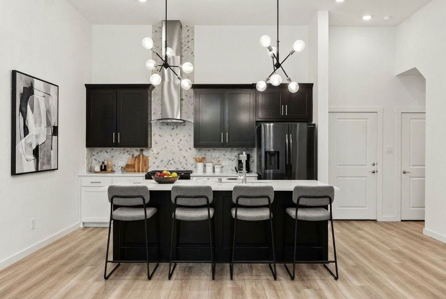 Furnished interior view inside a new home in Cottonwood Creek, Rowlett (Image 8).