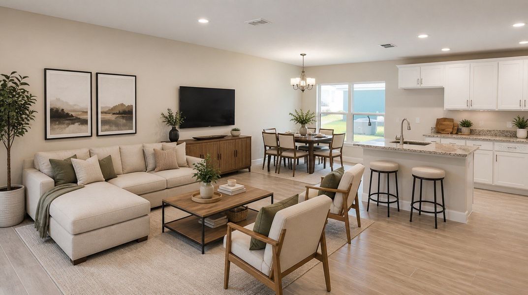 Furnished interior view inside a new home in Highland Hills, Hudson (Image 4).