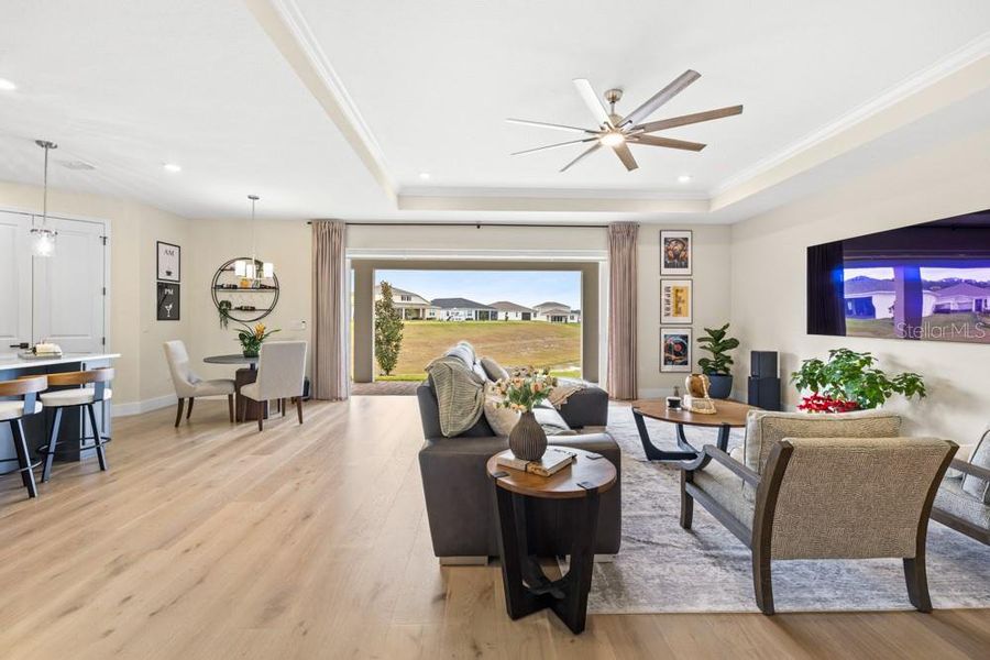 Furnished interior view inside a new home in Foothills Preserve, Mount Dora (Image 34).