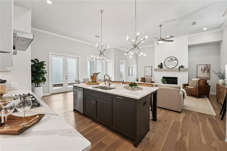 Furnished interior view inside a new home in Promenade at Sawnee Village, Cumming (Image 32).